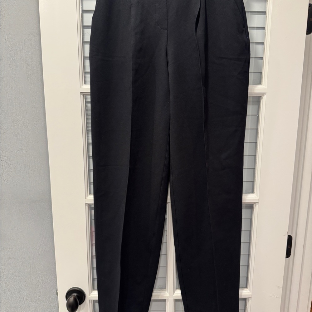 SPANX Ponte Barrell Black Dress Pants